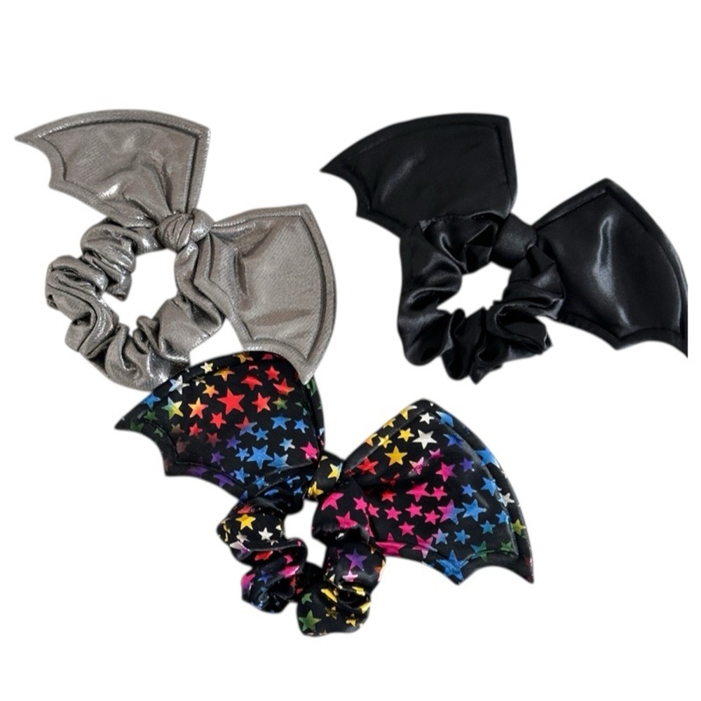 Satin Bat Wing Scrunchie - Pick One